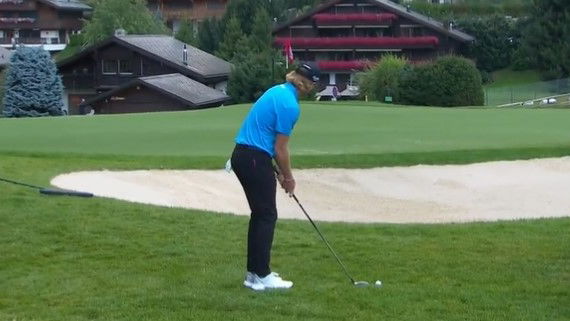 DP World Tour player hits bizarre shot through bunker at Omega European Masters